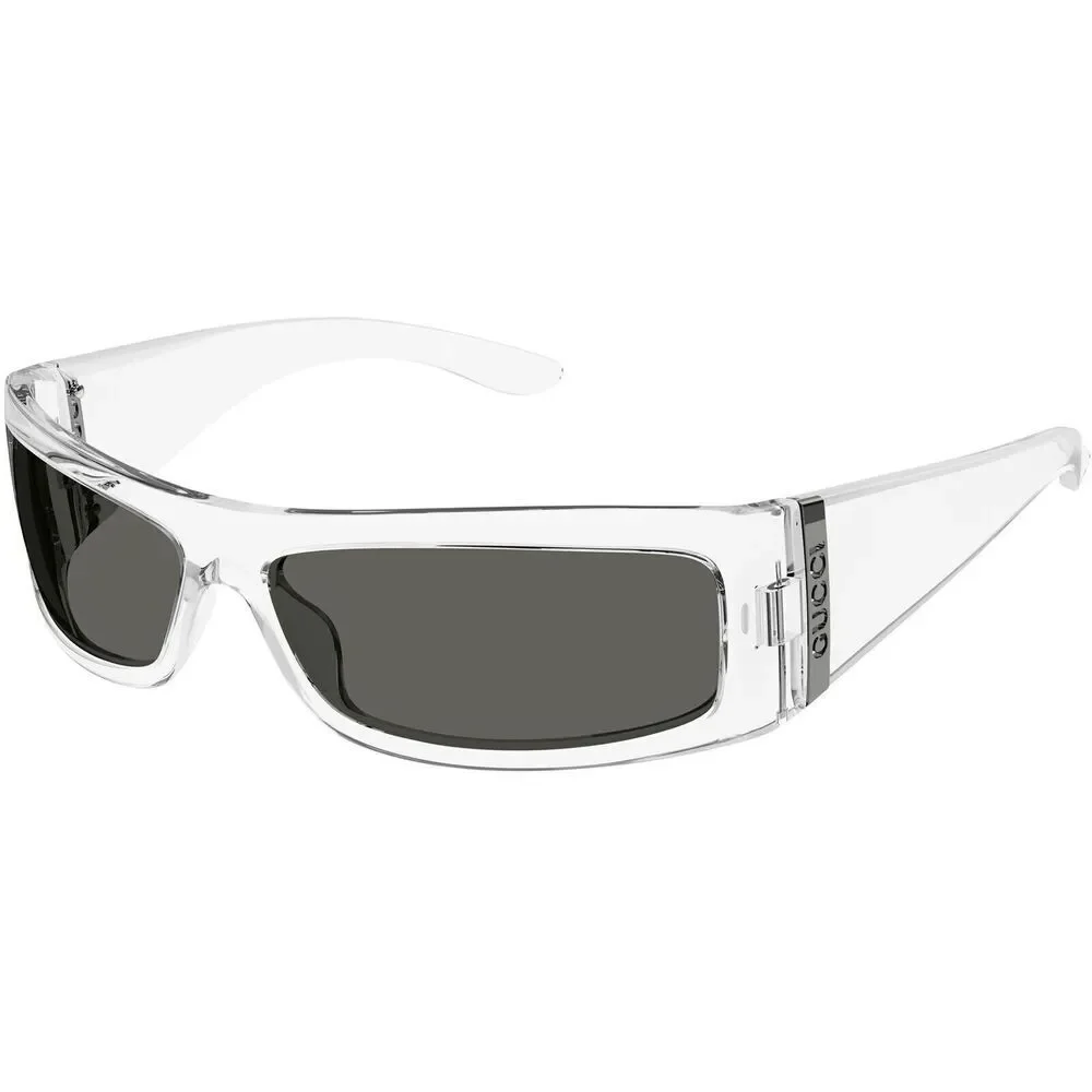 NWT Gucci GG1492SA-002 Crystal Shield 64mm Sunglasses